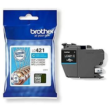 Cartucho de Tinta Cian LC421 Original de Brother