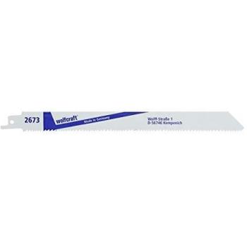 Wolfcraft 2673000 - Pack de 2 hojas de sierra de sable bimetal, corte basto