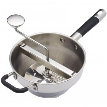 Kitchencraft Masterclass Heavy-duty Rotary pasapurés y purés eléctrica, metálico, 43,5 x 21 x 19,5 cm