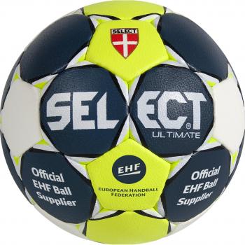Select Ultimate – Balón de balonmano, todo el año, color blau/Gelb/Weiß, tamaño 2