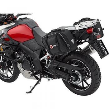 QBag Alforjas de Motocicleta para Bolsas de Motocicleta Un par de Bolsas para la Silla de Montar. Un Espacio de Almacenamiento removible de 30-46 litros, Unisex, multipropósito, Verano, Poliamida.