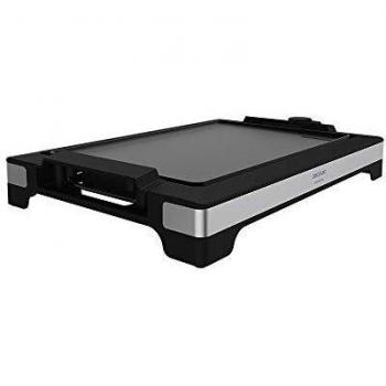 Cecotec Plancha de asar eléctrica Tasty&Grill Inox. Potencia 2000 W, Acabados en acero inoxidable, Termostato regulable, Superficie plancha, Revestimiento aluminio fundido, Apta lavavajillas