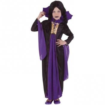 Disfraz de Vampiresa Gótica Lila para Niña Talla S (3-4 años)