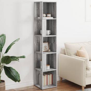 Estantería de esquina gris Sonoma 33x33x164,5 cm madera multicapa