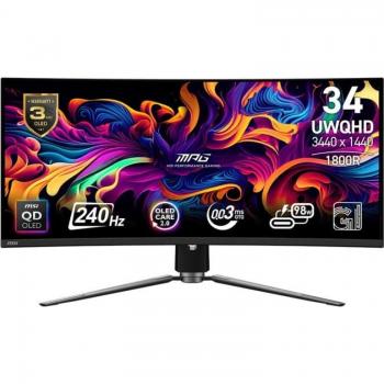 Monitor MSI MPG 341CQPX 34 QD-OLED UltraWide QHD 240Hz Curvo USB-C