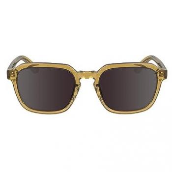Calvin Klein CK23533S Unisex Square Full-Rim Sunglasses in Dark Brown