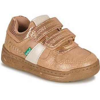 Kickers Kalido Beige Glitter Girl's Sneakers