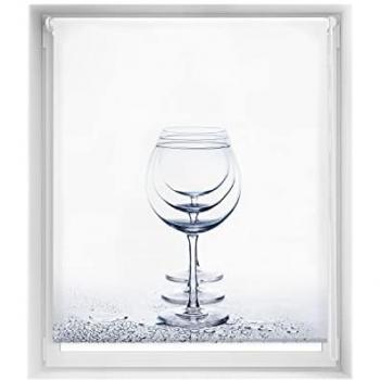 Estor Opaco EasyFix Sin Herramientas Blindecor - Estor Enrollable Blackout 130x150 cm con Diseño Único y Térmico
