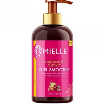 Mielle Organics Pomegranate and Honey Curl Smoothie 355ml - Gel para rizos, define rizos, con extracto de granada y miel, hidratante, sin aclarado