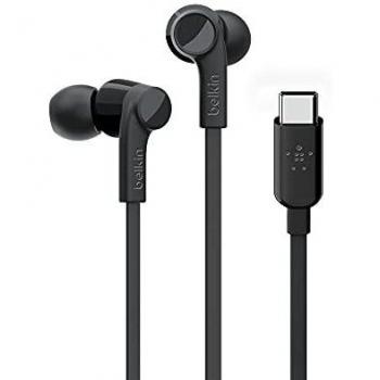 Belkin ROCKSTAR Headphones Wired In-ear Calls/Music USB Type-C Black
