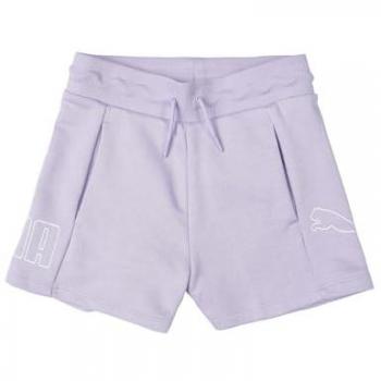 Puma Pantalones Cortos Power High Lila Niña - Pantalones cortos para niña, color lila, de la línea Power High, diseñados para ofrecer comodidad y libertad de movimiento durante actividades deportivas