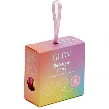 GLOV - Discos desmaquillantes reutilizables Rainbow Pads, almohadillas desmaquillantes de limpieza facial, reutilizables, suaves al tacto, aptas para todo tipo de piel