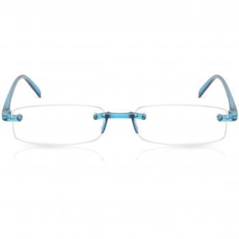 Gafas Recetadas Anti-Azules Rectangulares Sin Armazón de Plástico Azules para Hombre - SmartBuy Readers