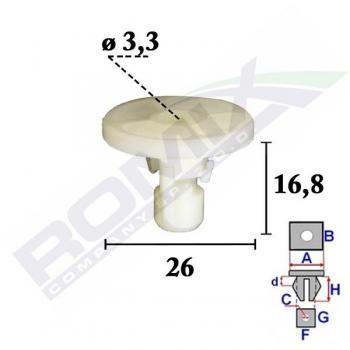 Pinza para tapicería y grapa ROMIX ROM C70547, herramienta de sujeción con diseño ergonómico, fabricada en acero de alta resistencia, capacidad para grapas de 6 a 14 mm, ideal para trabajos