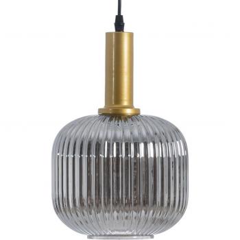 Lámpara de Techo Cristal Gris Dorado Metal Hierro 220 V 240 V 20 x 20 x 30 cm