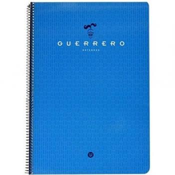 Guerrero 048782 - Cuaderno con lomo, doble raya, 80 hojas