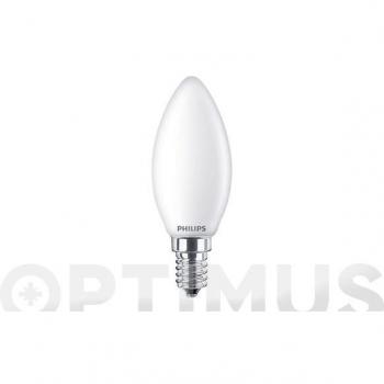 Lámpara de Ahorro Mini Vela E14 8W Blanco Cálido