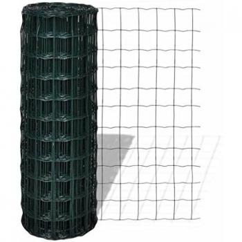 vidaXL Euro Fence 10x1m with Mesh Outdoor Garden Farm Screen Panel Enclosure