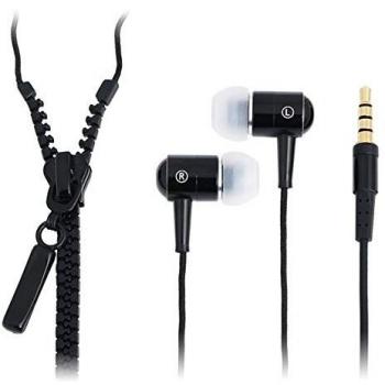Auriculares In-Ear Zipper LogiLink HS0021 con Micrófono y Control Remoto, Negros