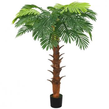 vidaXL Artificial Cycas Palm with Pot 160 cm Green