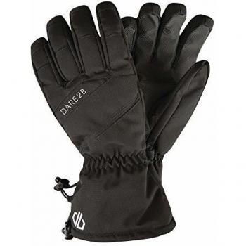Dare 2b Hold On Waterproof Breathable Thinsulate Lined Insulated Ski Snowboard Winter Glove with Gripped Palm and Thumb Guantes, Hombre, Negro, L