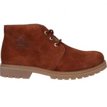Botines de Hombre Panama Jack en Velour Color Cuero - Modelo C72 Bark