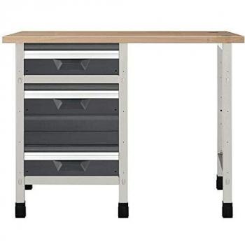 Wolfcraft Banco de Trabajo Modular con 2 Cajones M, 1 Cajón L y Hueco Lateral, 113 cm