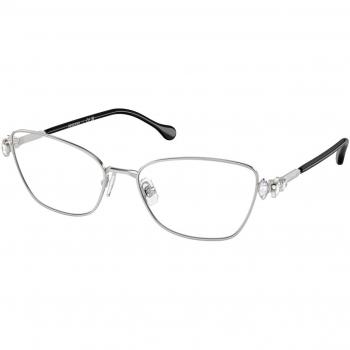 Swarovski SK1006 4001 Women's Silver Eyeglasses Frame Size 53 - Blue Light Block Available