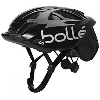 bollé 31589 Casco Ciclismo, Unisex Adulto, Black Shiny, Small 51-54 cm