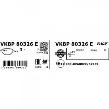Pastillas de freno SKF VKBP 80326 E