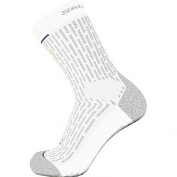 Calcetines de Running Salomon Ultra Glide Crew Unisex Blancos