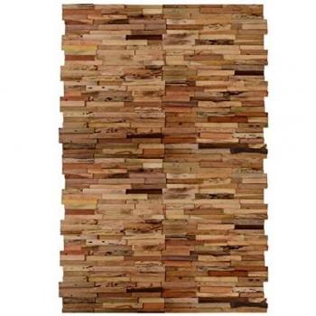 vidaXL 20x Paneles Revestimiento Pared Teca Reciclada Baldosas Decoración Estilo Rústico Moderno Aspecto Industrial Resistente Madera Resistente 2m²