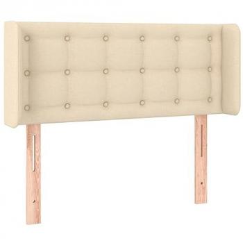 Cabecero LED Crema Tapizado 83x16x78/88 cm