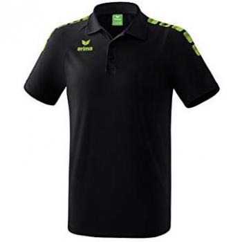 Erima Essential 5-C Black Green Polo Shirt