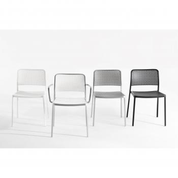 Kartell Audrey - Silla con Asiento Textura Negro Negro