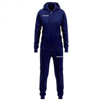 Givova Chándal Lady Azul Niña, Givova Tuta Felpa Revolution Traje, Azul, XX-Small Unisex Adulto