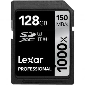 Lexar professional tarjeta de memoria 1000x sdxc de 128 gb