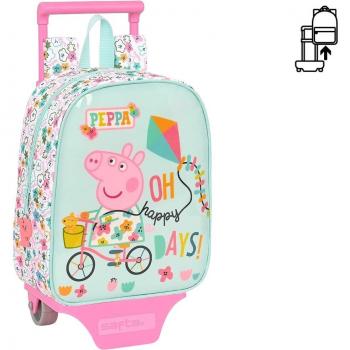 Peppa Pig Mochila + Carro 22x18x10 - Safta