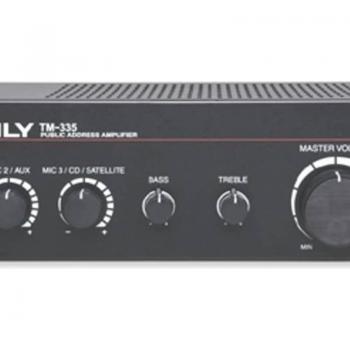 Ashly TM-335 Public Address Mixer/Amplifier, 3-Channel, 35W Compact Mixer/Amplifier