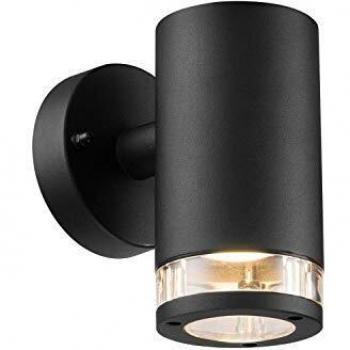Aplique de exterior Nordlux Birk, 1 luz, negro, aluminio y plástico, IP44