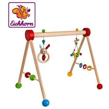 Gimnasio para Bebés Eichhorn-Gym-100017034, Diseño de Conejo con Función de Juego y Agarre, Fabricado en Alemania