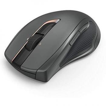 Hama MW-900 - Ratón inalámbrico para mano derecha con tecnología Laser de 2400 DPI en color negro