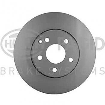Disco de freno HELLA 8DD 355 127-751 - Alta Carbono, recubierto, 295mm, 28mm, interior ventilado, compatible con MERCEDES-BENZ