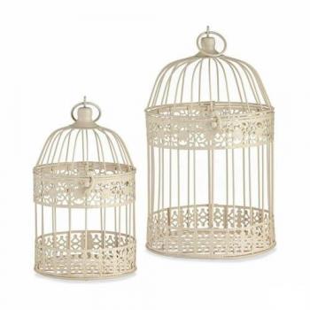 Jaula Decorativa Set Crema (2 Unidades) - Gift Decor