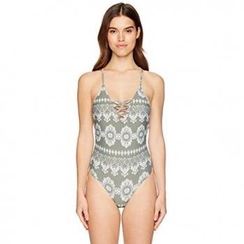 GUESS Women's One Piece Swimsuit, lace Printed Combo, S