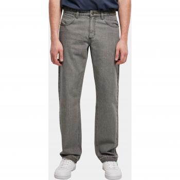 Urban Classics Men's Open Edge Loose Fit Jeans - Midgrey