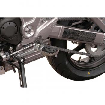 Kit de Reposapiés SW-Motech ION para Kawasaki Versys 650 / ZRX1200 / Z1000 / Z900RS - Color Negro y Plata, Talla Única
