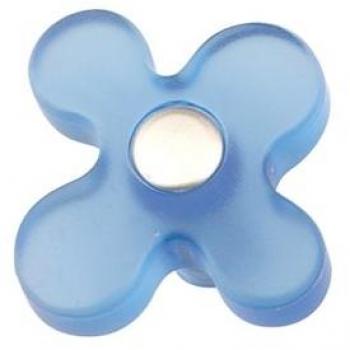 Nesu - Pomo metacrilato - alu-azu - 49 x 26 mm
