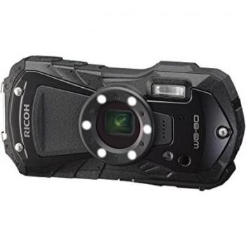 Cámara compacta Ricoh WG-80 negra resistente al agua y golpes