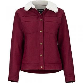 Marmot Wm's Ridgefield Sherpa LND LS Camiseta, Mujer, Claret, Medium